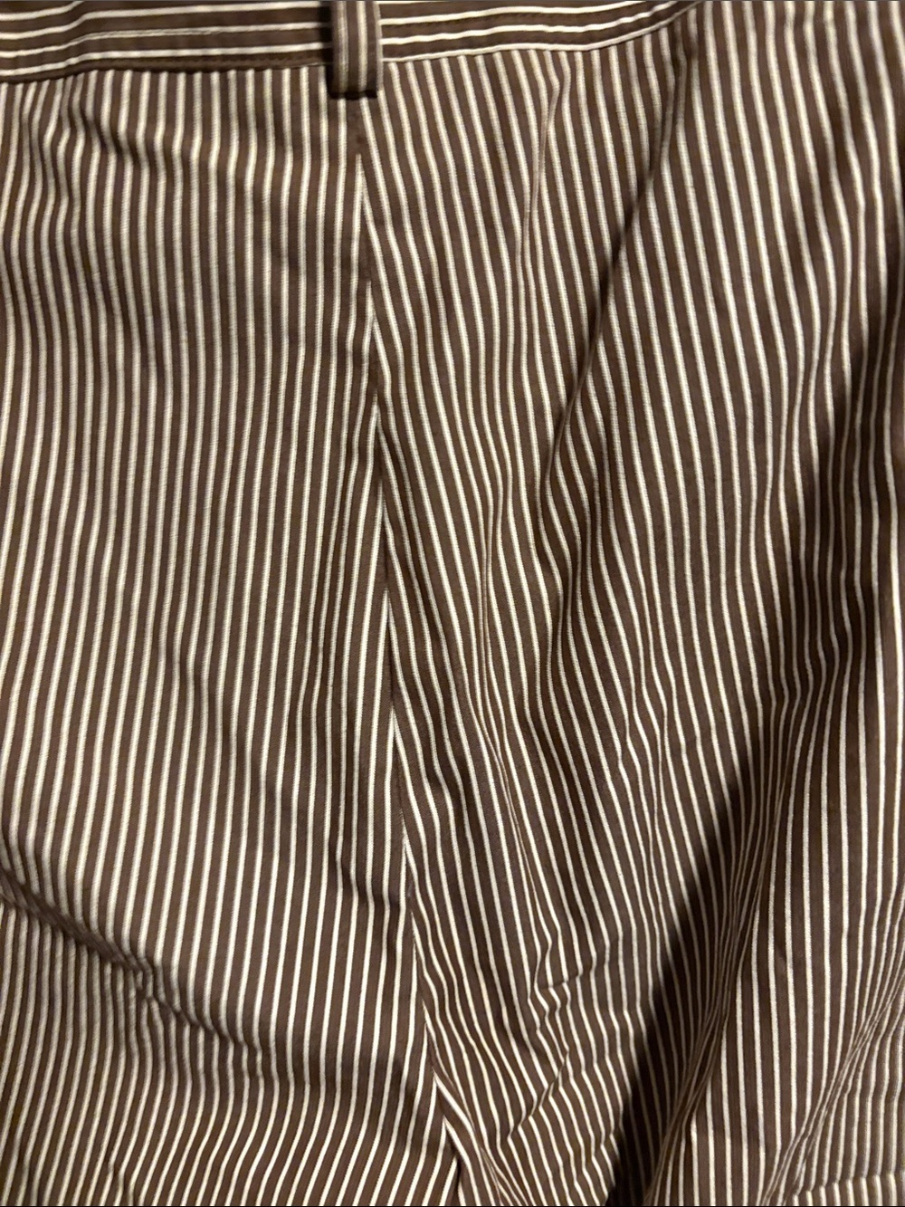 Jones New York Women's Striped Capri Pants in Brown & White - Picture 10 of 12